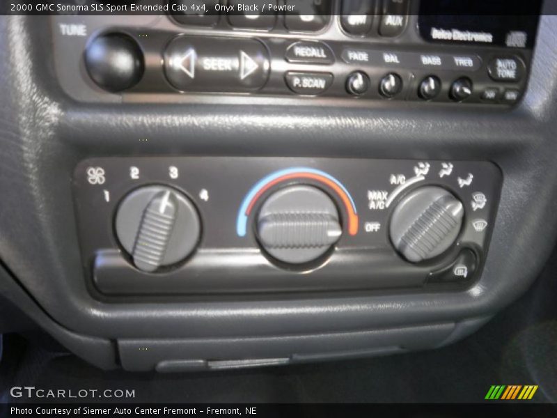 Onyx Black / Pewter 2000 GMC Sonoma SLS Sport Extended Cab 4x4