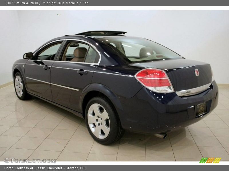 Midnight Blue Metallic / Tan 2007 Saturn Aura XE