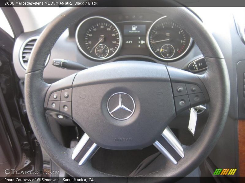 Black / Black 2008 Mercedes-Benz ML 350 4Matic