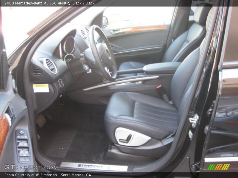Black / Black 2008 Mercedes-Benz ML 350 4Matic