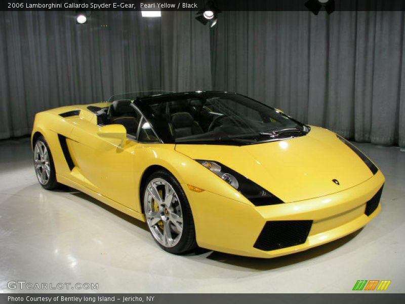 Pearl Yellow / Black 2006 Lamborghini Gallardo Spyder E-Gear