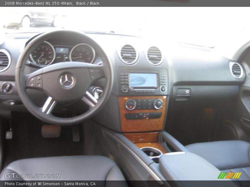 Black / Black 2008 Mercedes-Benz ML 350 4Matic