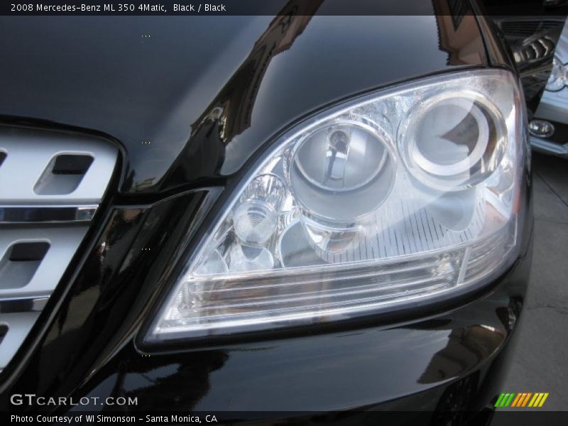 Black / Black 2008 Mercedes-Benz ML 350 4Matic