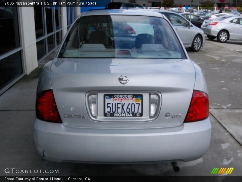 Brilliant Aluminum / Sage 2005 Nissan Sentra 1.8 S