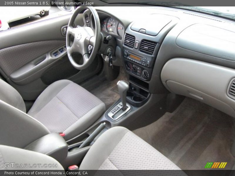 Brilliant Aluminum / Sage 2005 Nissan Sentra 1.8 S