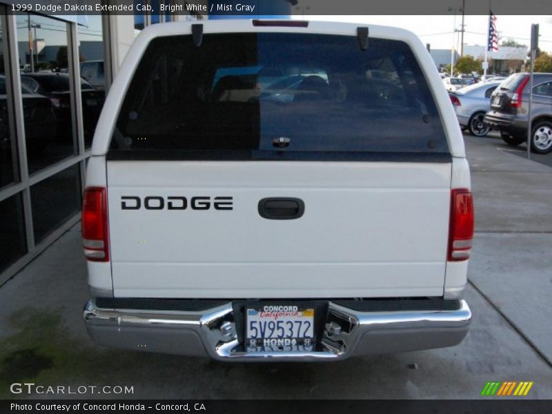 Bright White / Mist Gray 1999 Dodge Dakota Extended Cab