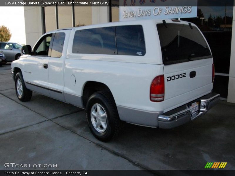 Bright White / Mist Gray 1999 Dodge Dakota Extended Cab