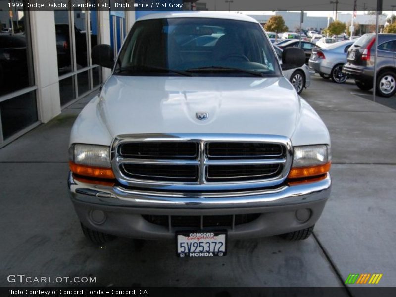 Bright White / Mist Gray 1999 Dodge Dakota Extended Cab