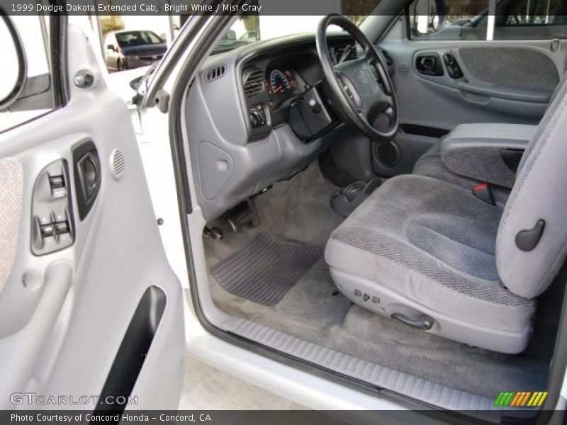 Bright White / Mist Gray 1999 Dodge Dakota Extended Cab