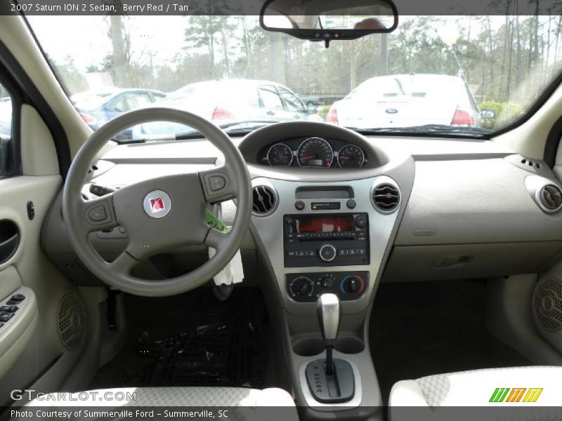 Berry Red / Tan 2007 Saturn ION 2 Sedan