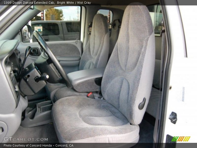 Bright White / Mist Gray 1999 Dodge Dakota Extended Cab