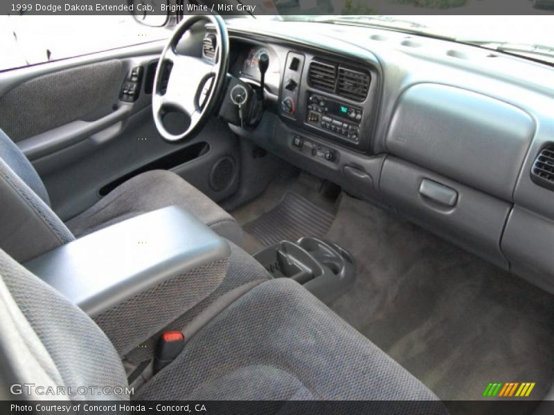 Bright White / Mist Gray 1999 Dodge Dakota Extended Cab