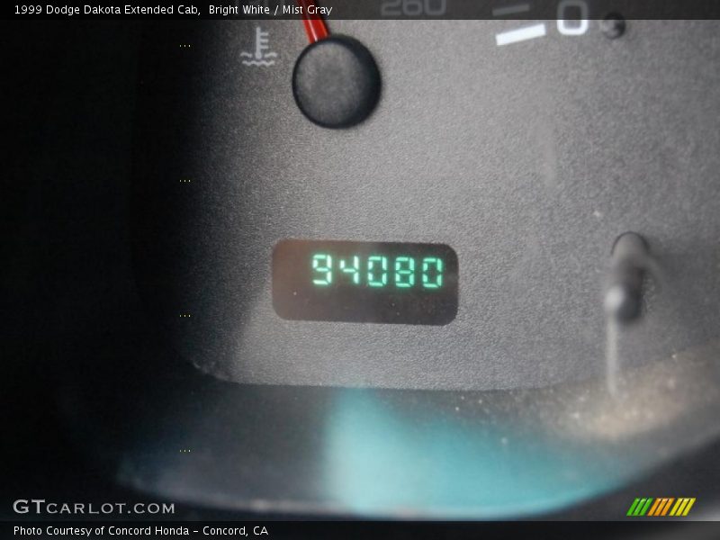 Bright White / Mist Gray 1999 Dodge Dakota Extended Cab