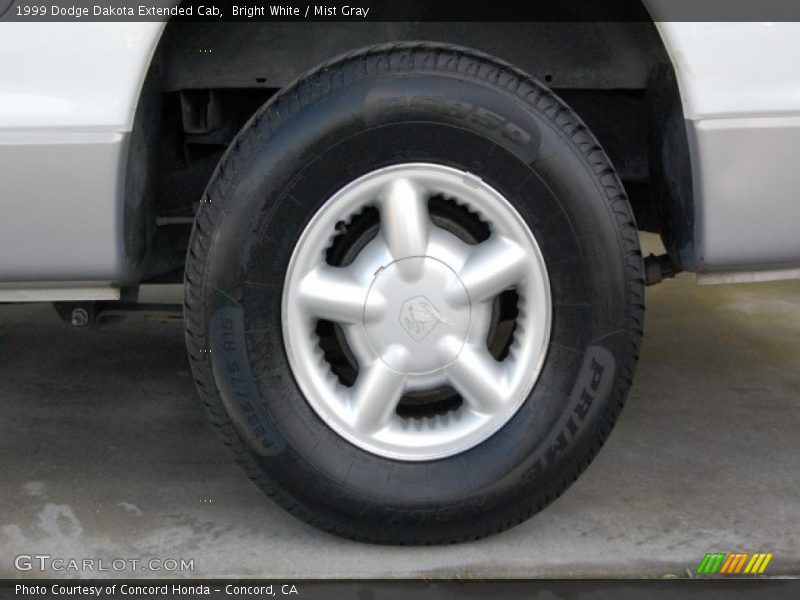 Bright White / Mist Gray 1999 Dodge Dakota Extended Cab