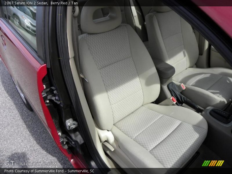 Berry Red / Tan 2007 Saturn ION 2 Sedan