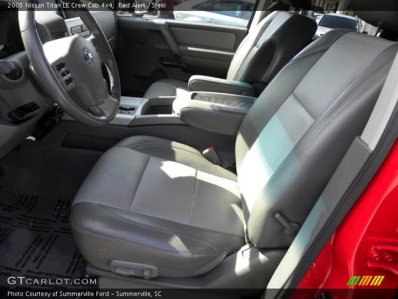 Red Alert / Steel 2005 Nissan Titan LE Crew Cab 4x4