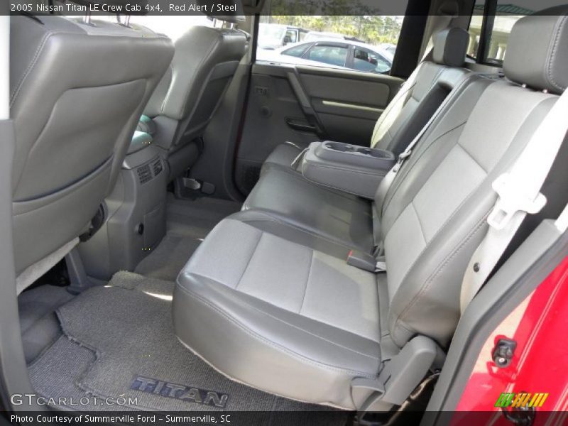 Red Alert / Steel 2005 Nissan Titan LE Crew Cab 4x4