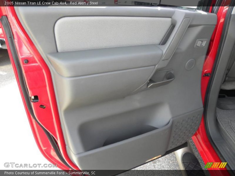 Red Alert / Steel 2005 Nissan Titan LE Crew Cab 4x4