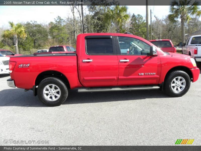 Red Alert / Steel 2005 Nissan Titan LE Crew Cab 4x4