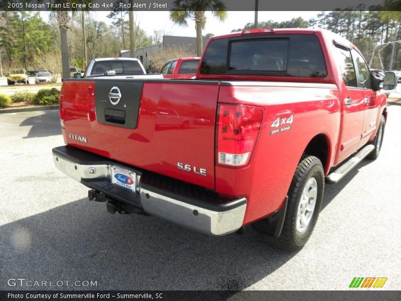 Red Alert / Steel 2005 Nissan Titan LE Crew Cab 4x4