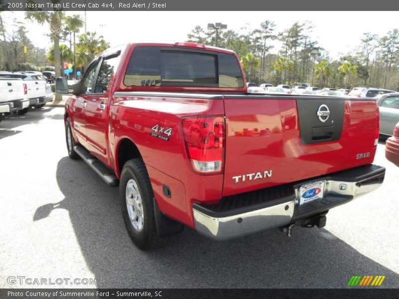 Red Alert / Steel 2005 Nissan Titan LE Crew Cab 4x4