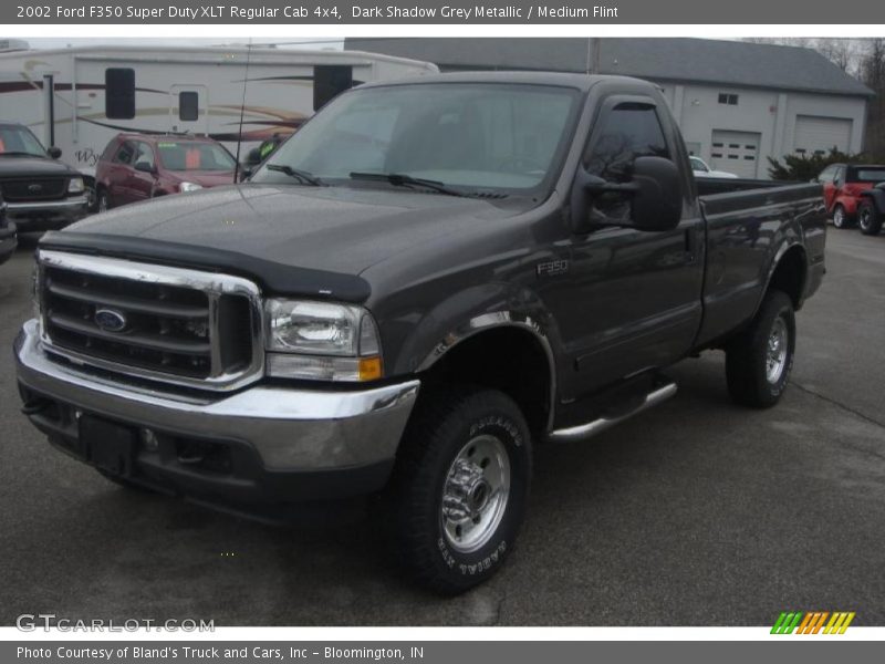 Dark Shadow Grey Metallic / Medium Flint 2002 Ford F350 Super Duty XLT Regular Cab 4x4