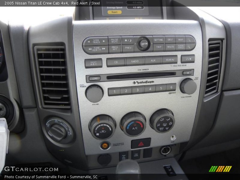 Red Alert / Steel 2005 Nissan Titan LE Crew Cab 4x4