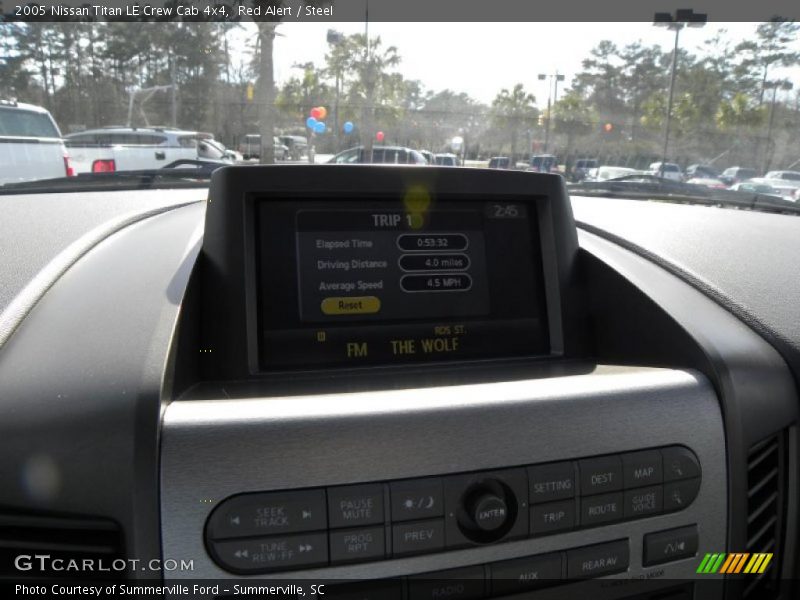 Red Alert / Steel 2005 Nissan Titan LE Crew Cab 4x4