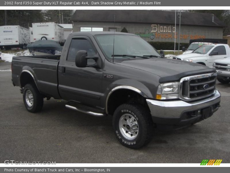 Dark Shadow Grey Metallic / Medium Flint 2002 Ford F350 Super Duty XLT Regular Cab 4x4