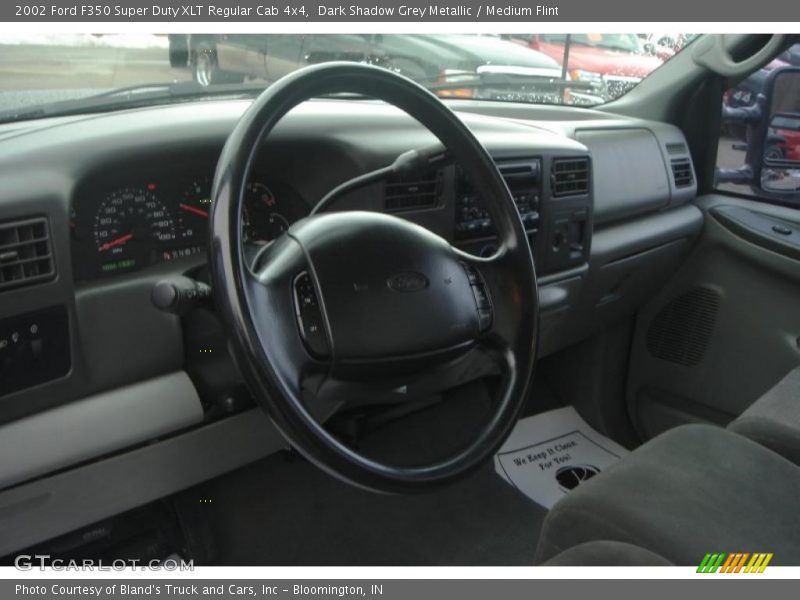 Dark Shadow Grey Metallic / Medium Flint 2002 Ford F350 Super Duty XLT Regular Cab 4x4