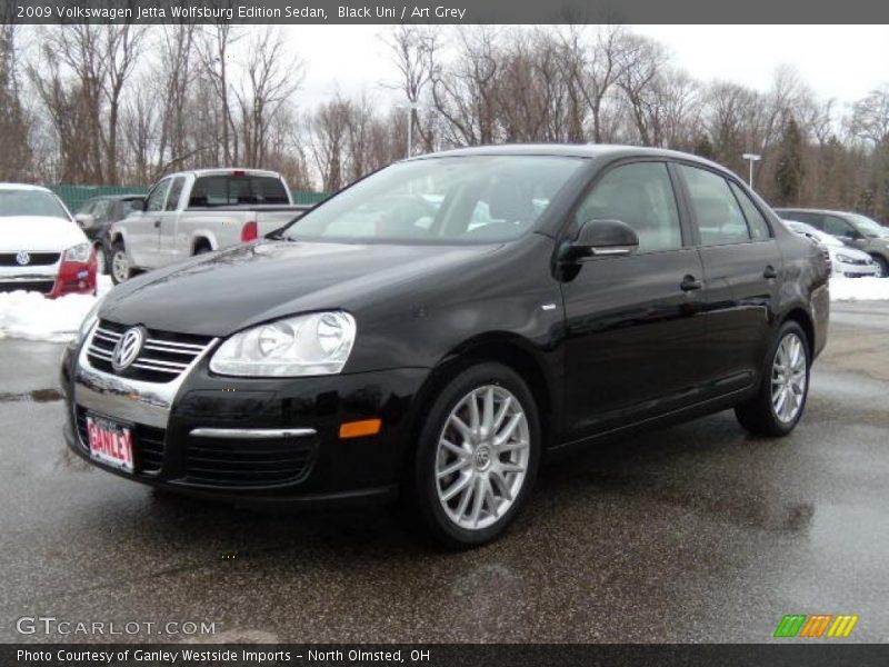 Black Uni / Art Grey 2009 Volkswagen Jetta Wolfsburg Edition Sedan