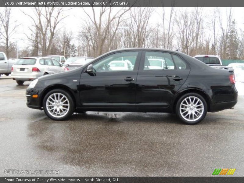Black Uni / Art Grey 2009 Volkswagen Jetta Wolfsburg Edition Sedan