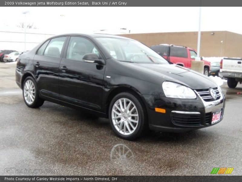 Black Uni / Art Grey 2009 Volkswagen Jetta Wolfsburg Edition Sedan