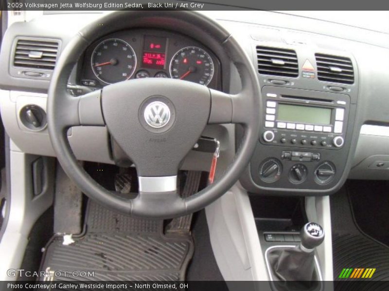 Black Uni / Art Grey 2009 Volkswagen Jetta Wolfsburg Edition Sedan