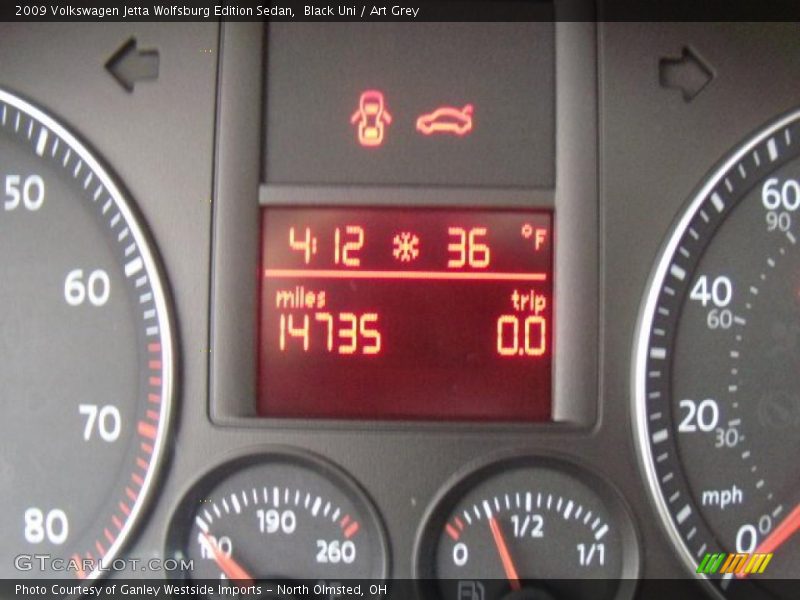 Black Uni / Art Grey 2009 Volkswagen Jetta Wolfsburg Edition Sedan