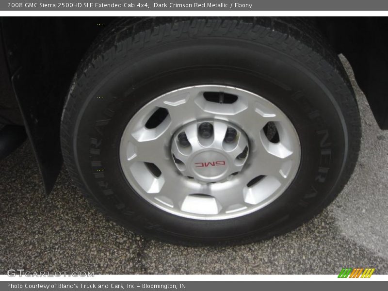 Dark Crimson Red Metallic / Ebony 2008 GMC Sierra 2500HD SLE Extended Cab 4x4
