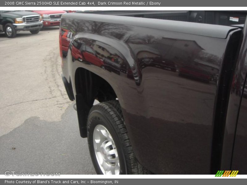 Dark Crimson Red Metallic / Ebony 2008 GMC Sierra 2500HD SLE Extended Cab 4x4