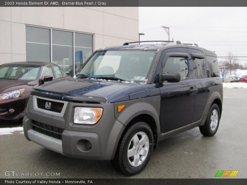 Eternal Blue Pearl / Gray 2003 Honda Element EX AWD
