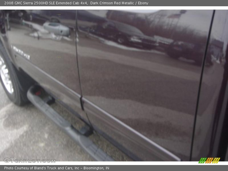 Dark Crimson Red Metallic / Ebony 2008 GMC Sierra 2500HD SLE Extended Cab 4x4