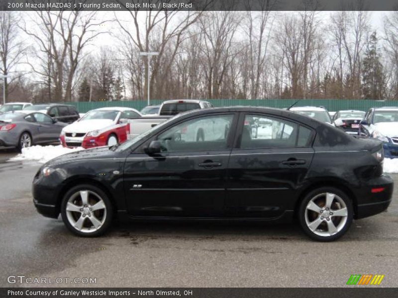 Black Mica / Black/Red 2006 Mazda MAZDA3 s Touring Sedan