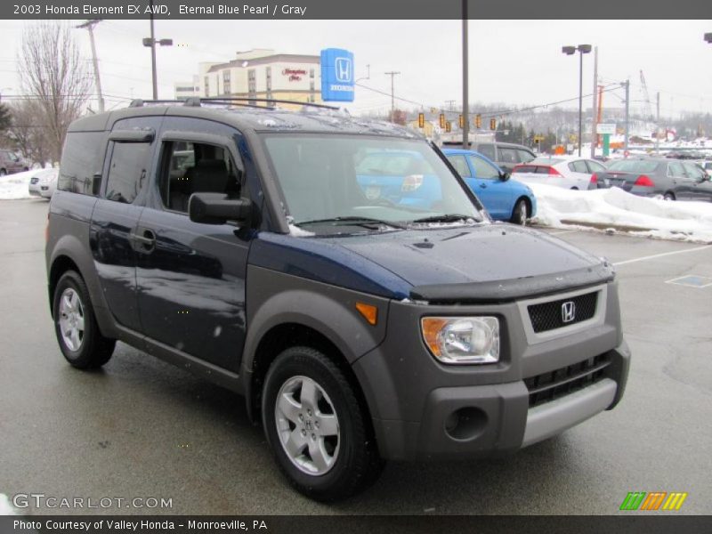 Eternal Blue Pearl / Gray 2003 Honda Element EX AWD