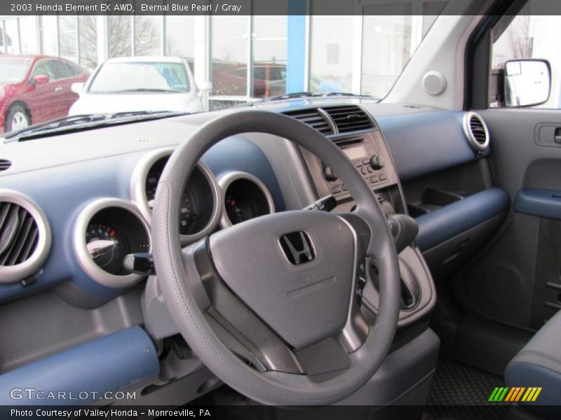Eternal Blue Pearl / Gray 2003 Honda Element EX AWD
