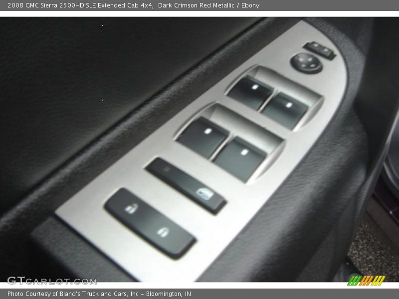 Dark Crimson Red Metallic / Ebony 2008 GMC Sierra 2500HD SLE Extended Cab 4x4