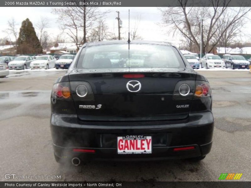 Black Mica / Black/Red 2006 Mazda MAZDA3 s Touring Sedan