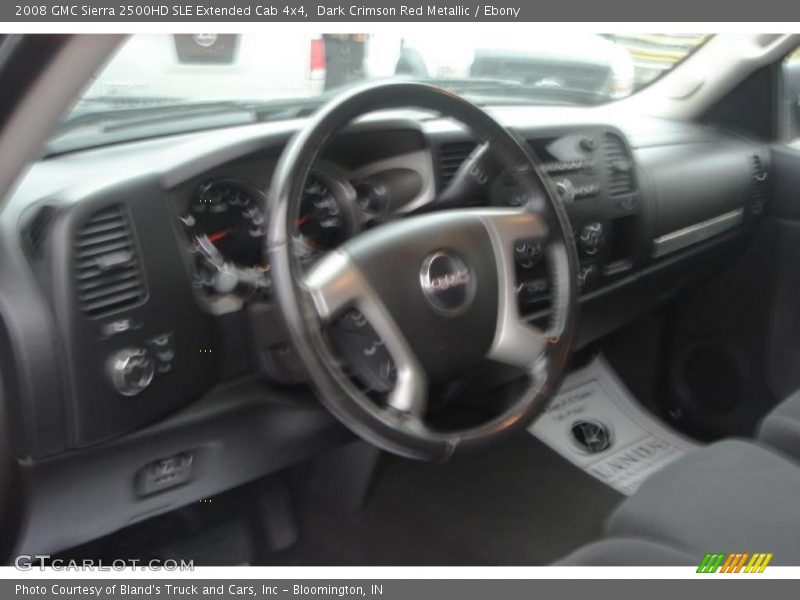 Dark Crimson Red Metallic / Ebony 2008 GMC Sierra 2500HD SLE Extended Cab 4x4