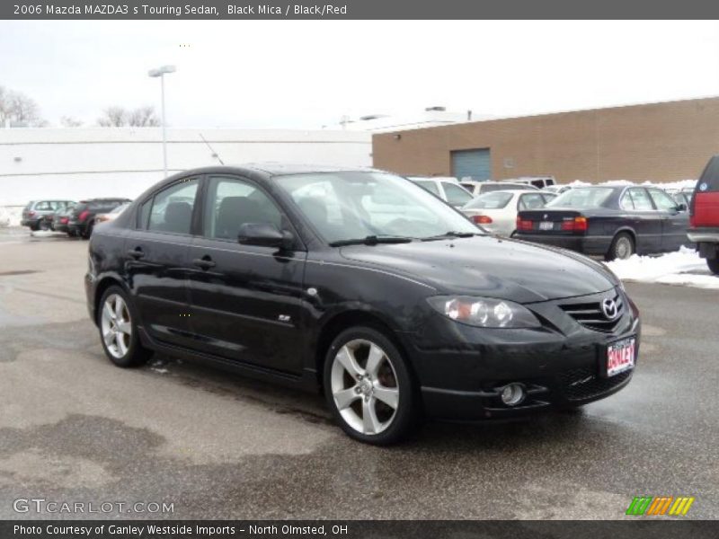 Black Mica / Black/Red 2006 Mazda MAZDA3 s Touring Sedan