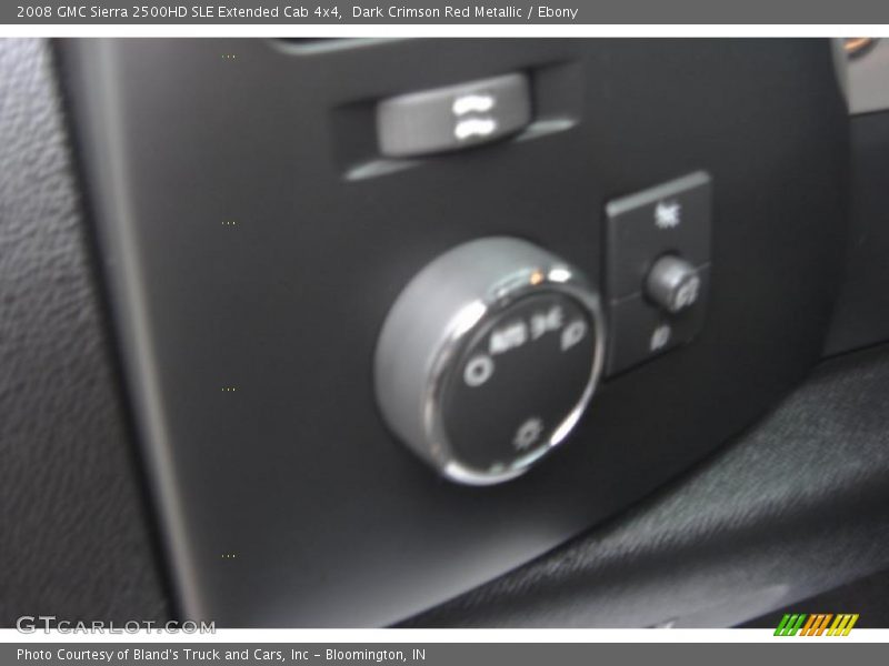 Dark Crimson Red Metallic / Ebony 2008 GMC Sierra 2500HD SLE Extended Cab 4x4