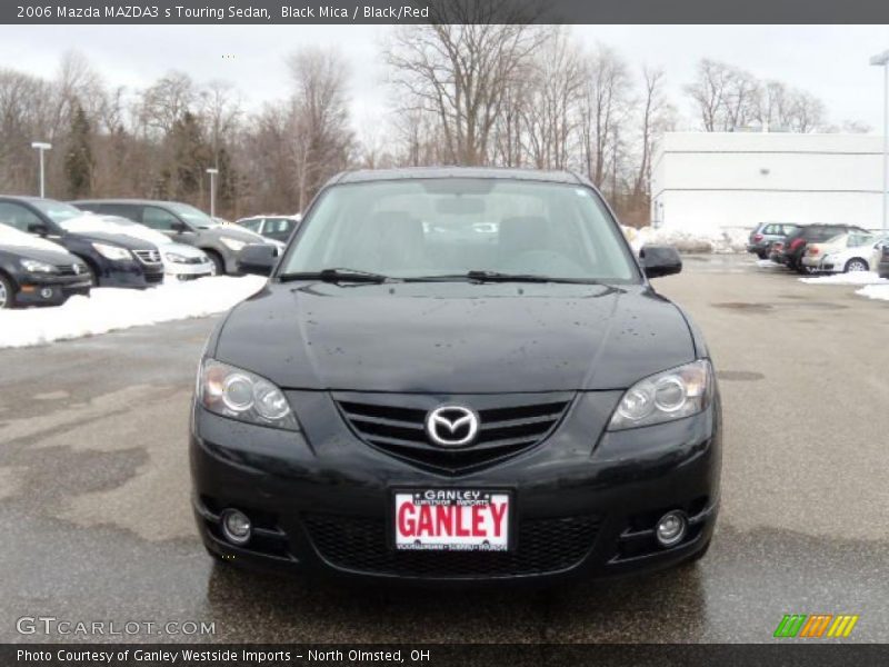 Black Mica / Black/Red 2006 Mazda MAZDA3 s Touring Sedan