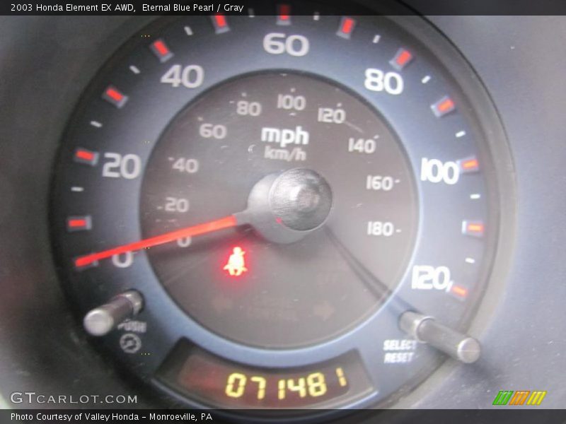 Eternal Blue Pearl / Gray 2003 Honda Element EX AWD