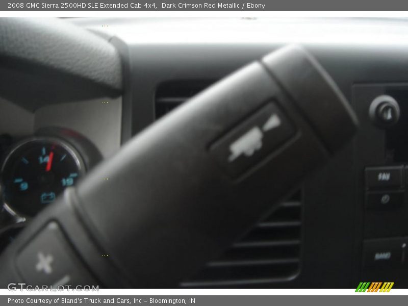 Dark Crimson Red Metallic / Ebony 2008 GMC Sierra 2500HD SLE Extended Cab 4x4